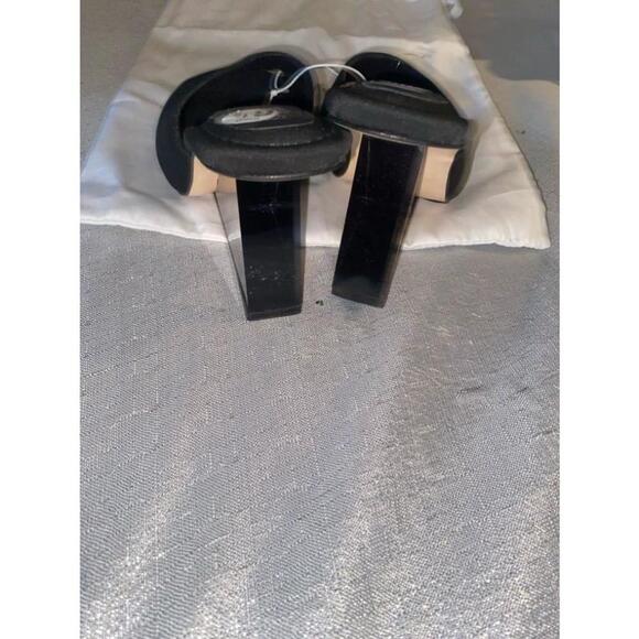 Women's Good American Black wedge Heels Size 6.5 - Picture 6 of 7